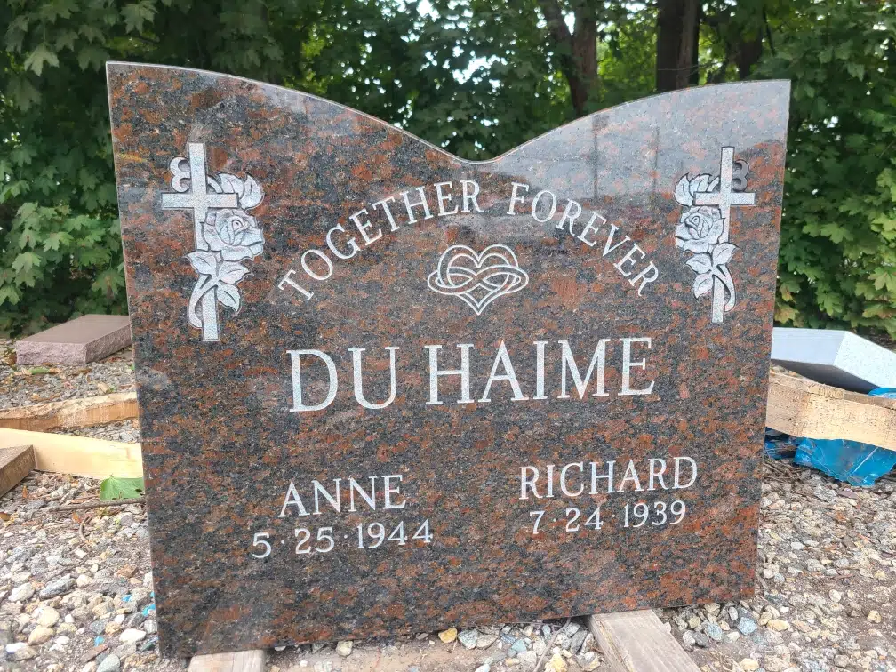 Black Granite Headstone hand-carved by Black Granite Memorials in NJ — image 2