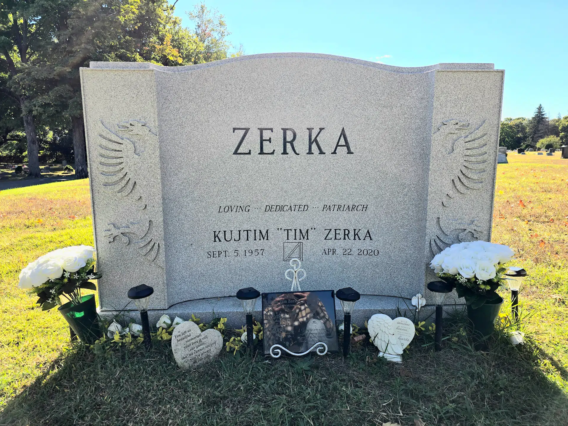 Black Granite Headstone hand-carved by Black Granite Memorials in NJ — image 4
